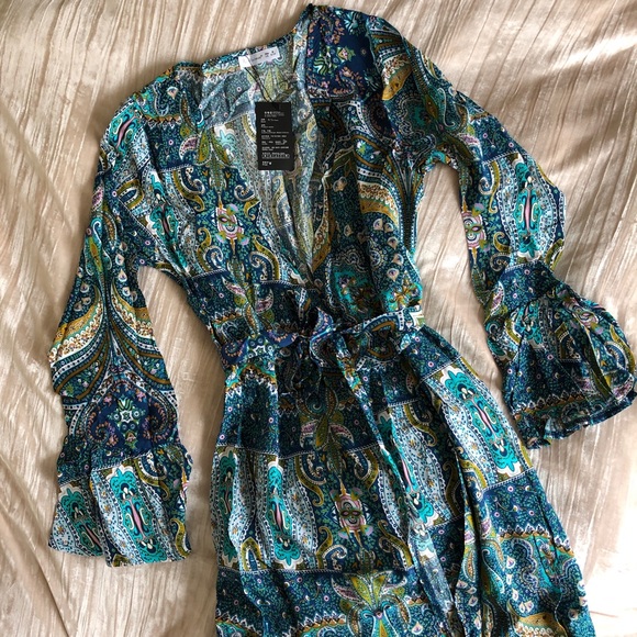 Boho Gypsy Paisley Maxi Dress - Picture 5 of 8